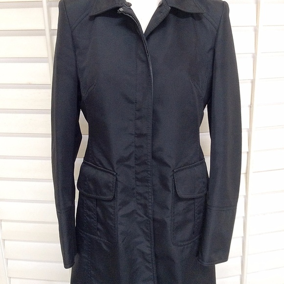 Karen Millen Coat - Black Button Down Coat - Picture 3 of 8